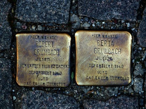 Stolpersteine Gnterstalstrae 47 #1