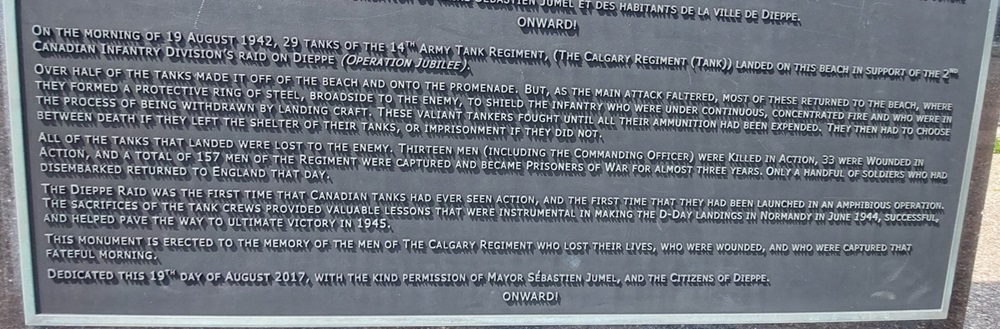 Memorial 14ᵗʰ Army Tank Regiment (Calgary Regiment) #3