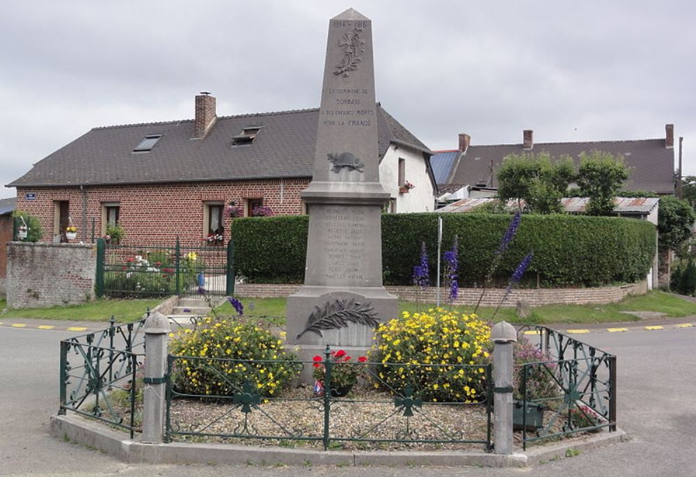 Monument Eerste Wereldoorlog Sorbais #1