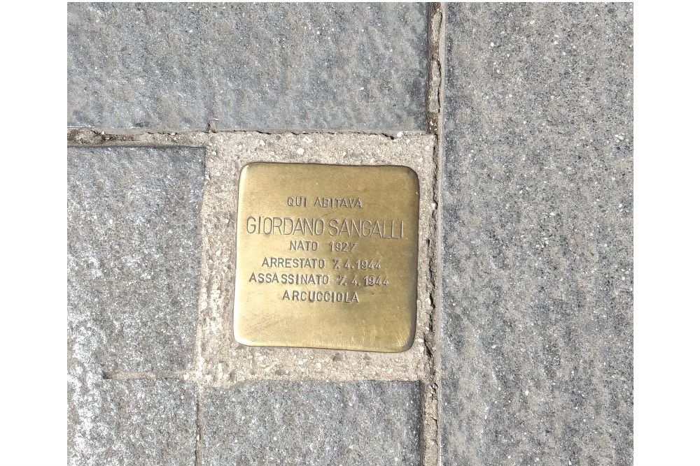Stumbling Stone Via dell’Acqua Bullicante 137