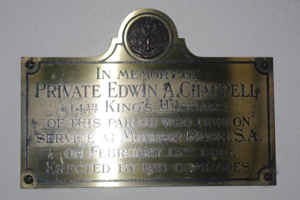 Gedenkteken Private Edwin A. Chappell #1