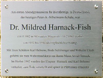 Gedenkteken Mildred Harnack-Fish #1