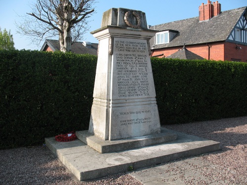 Oorlogsmonument Brunner Mond and Co. Middlewich