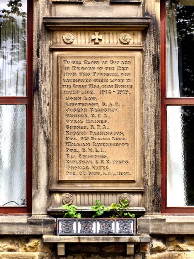 War Memorial Simonstone #2