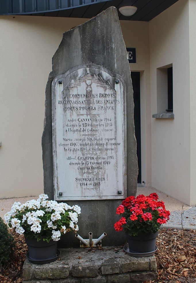 Monument Eerste Wereldoorlog Les Repôts