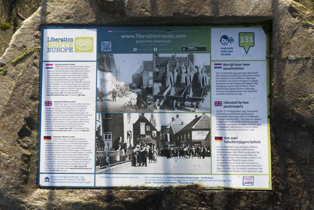 Liberation Route Marker 131: Liberated by two paratroopers #4