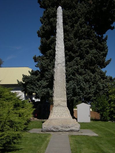 Monument Eerste Wereldoorlog Okanogan County #1