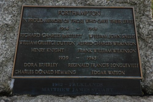 War Memorial Forthampton #2