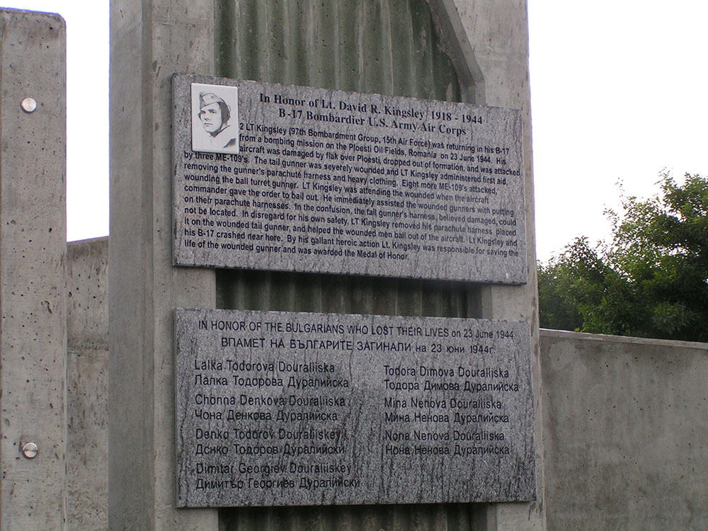 B-17 (2nd Lt. Kingsley) Crash Memorial