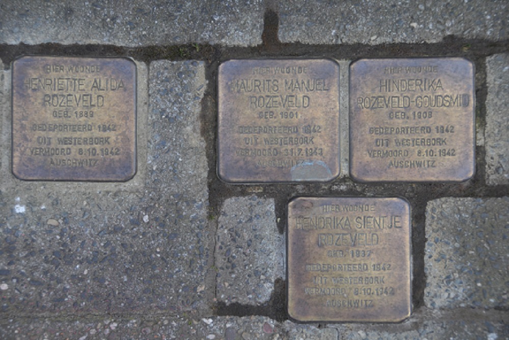 Stolpersteine Oranjestraat 16 (nu Oranjestraat 40)