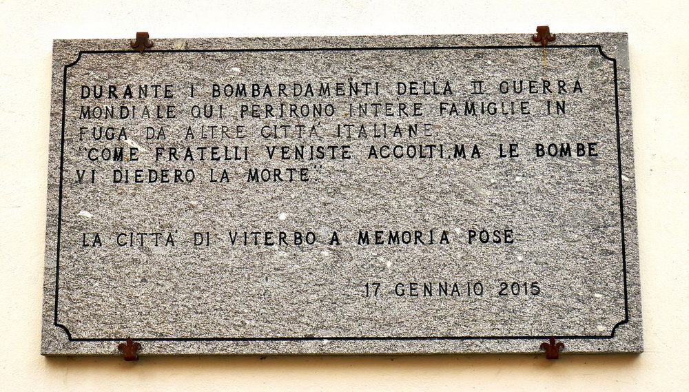 Gedenkteken Bombardement Viterbo #1