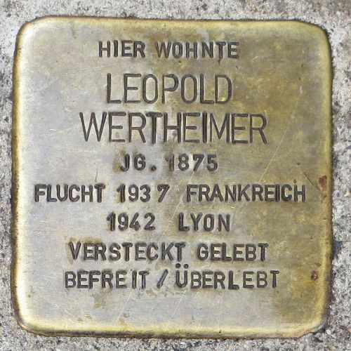 Stolpersteine Groherzog-Friedrich-Strae 9 #2