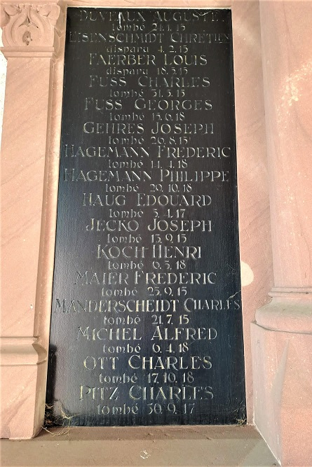 War Memorial Oberbronn #5