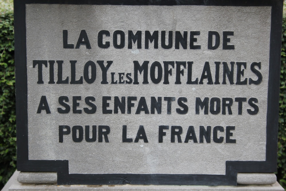 Oorlogsmonument Tilloy-ls-Mofflaines #2