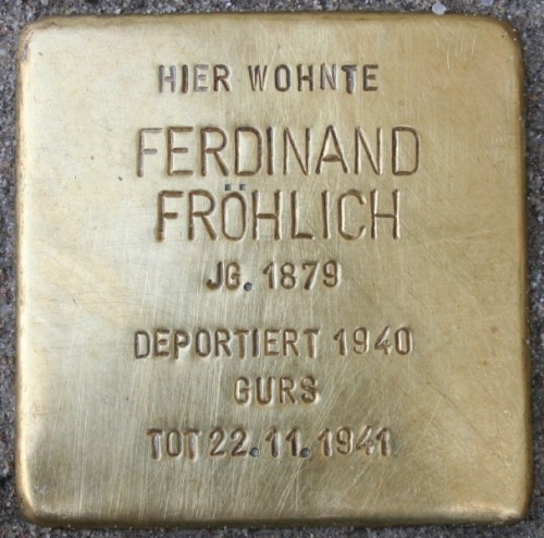 Stolperstein Blumentorstrae 9 #2