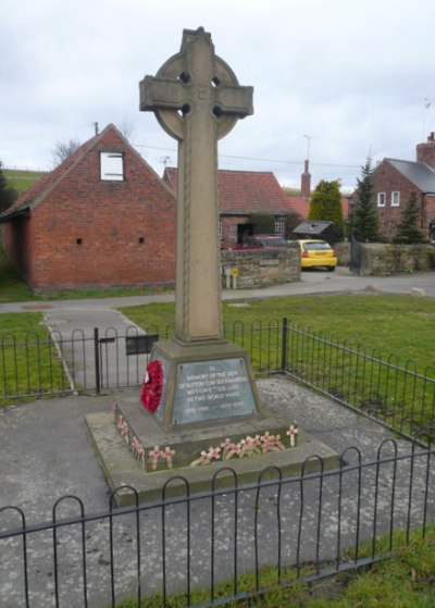 War Memorial Sutton cum Duckmanton