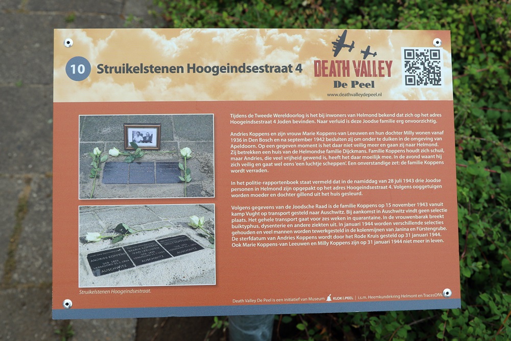 Fietsroute Death Valley de Peel - Struikelstenen Hoogeindsestraat 4 (#10) #3