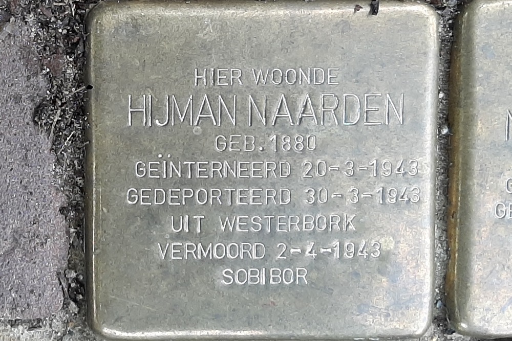 Stolpersteine Sijsjesstraat 21 #2