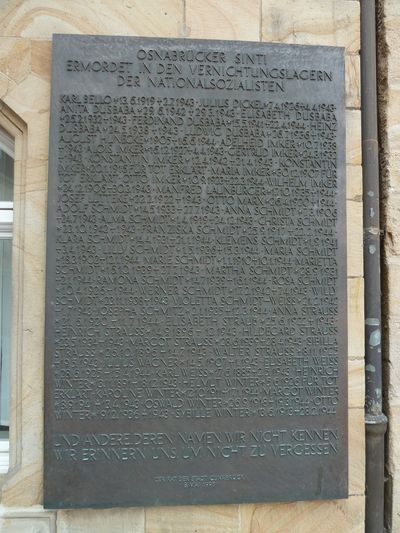 Monument Gedeporteerde Sinti Osnabrck #3