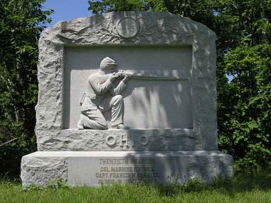 20th Ohio Infantry (Union) Monument