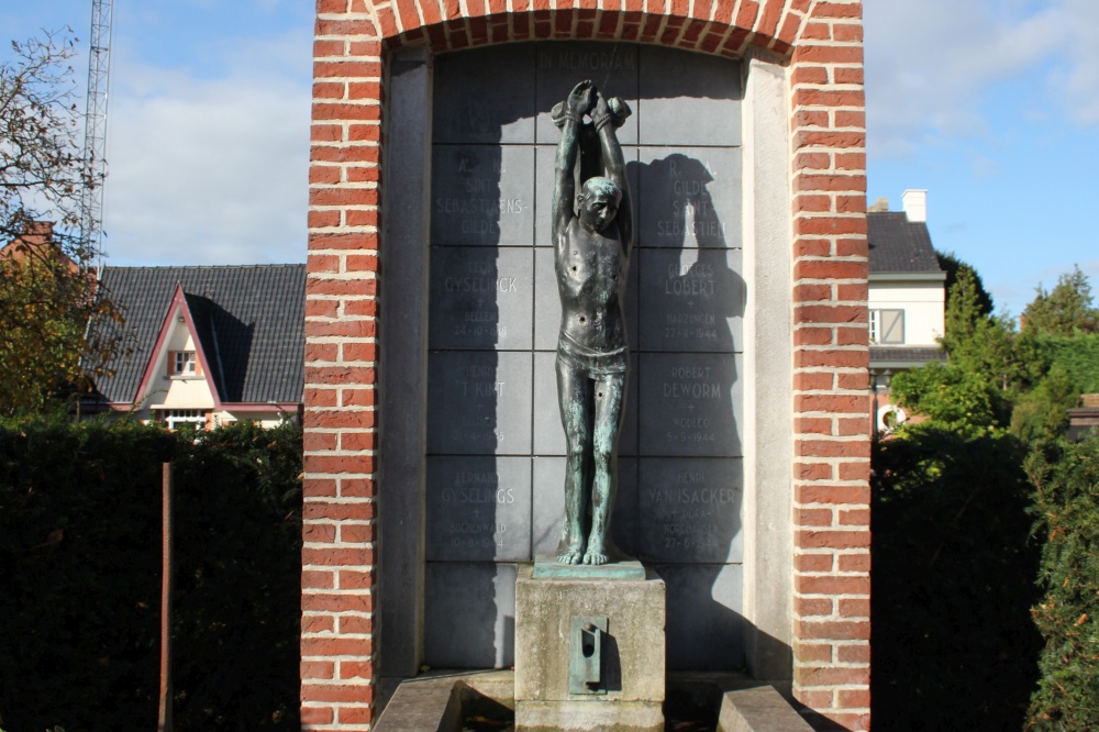 Monument Omgekomen Leden St.-Sebastiaansgilde Ronse #2