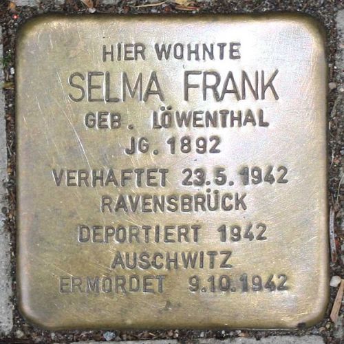 Stolpersteine Elias-Eller-Straße 19 #2