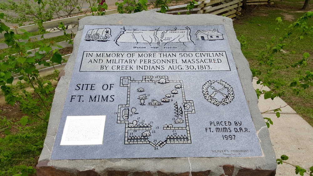 Memorial Fort Mims Massacre #1