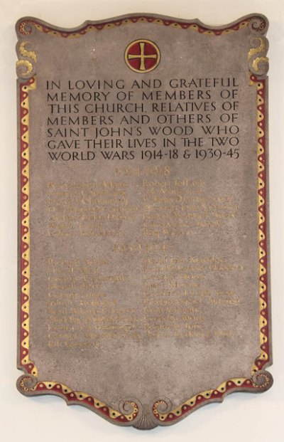 War Memorial St. John Wood Church #1