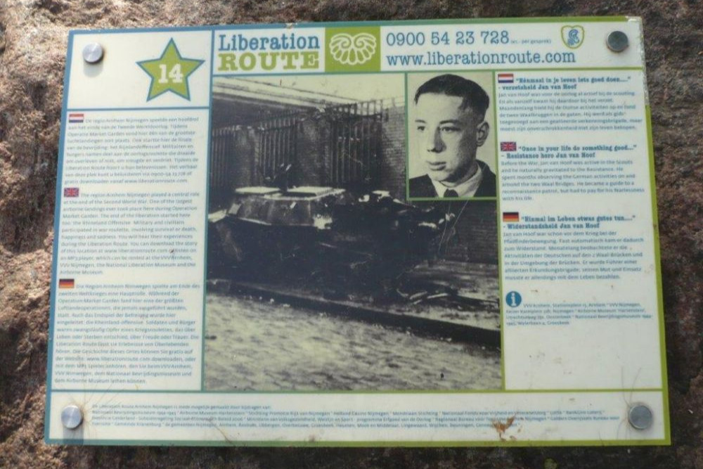 Liberation Route Marker 014: 'Once in your life do something good...' - Jan van Hoof #2