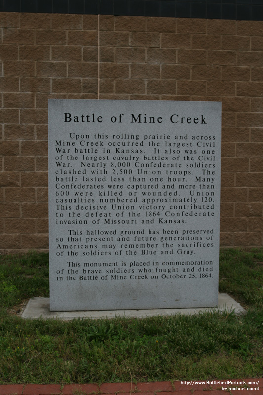 Battle of Mine Creek Monument #1