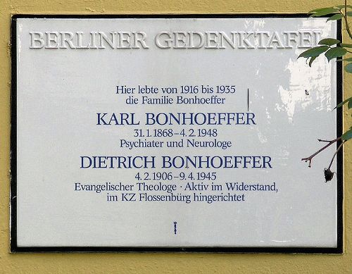 Memorial Karl and Dietrich Bonhoeffer #1