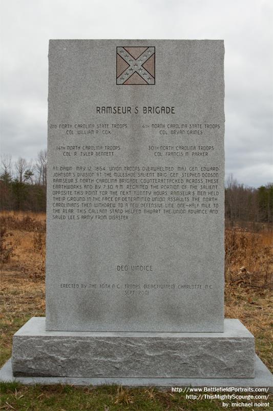 CSA Brigadier General Stephen D. Ramseur's Brigade Monument #1