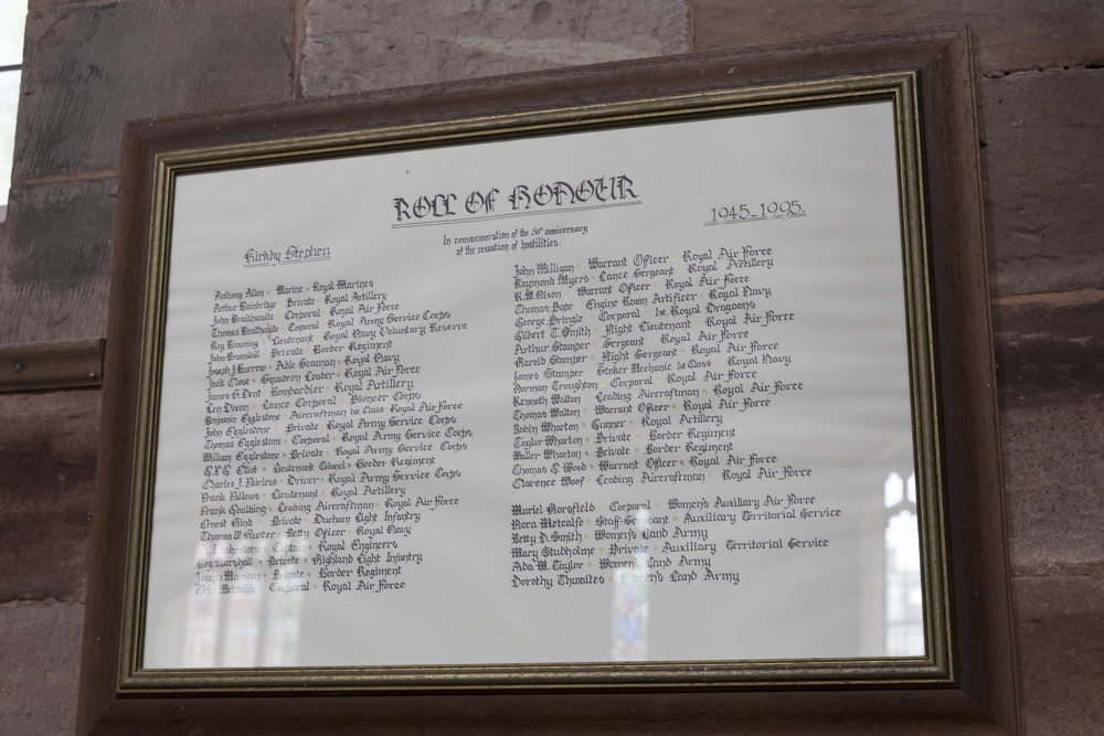 War Memorial St. Stephen's Church Kirkby Stephen #2