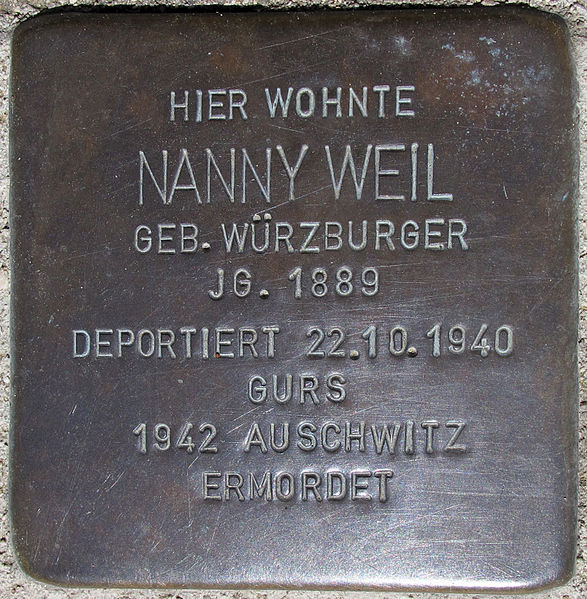 Stolpersteine Hauptstrae 26 #3