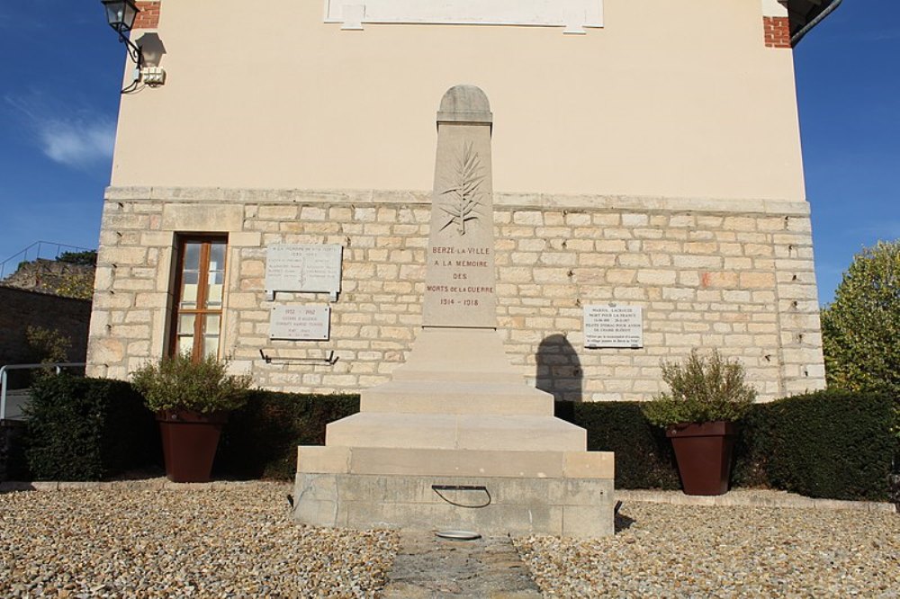 Oorlogsmonument Berz-la-Ville