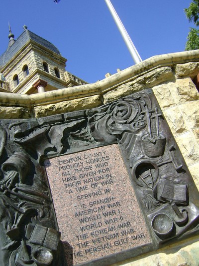 Monument Veteranen Denton County