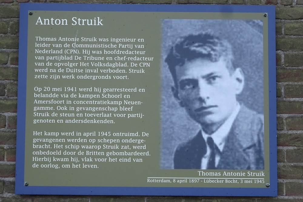 Memorial Plates Slotermeer Anton Struikstraat