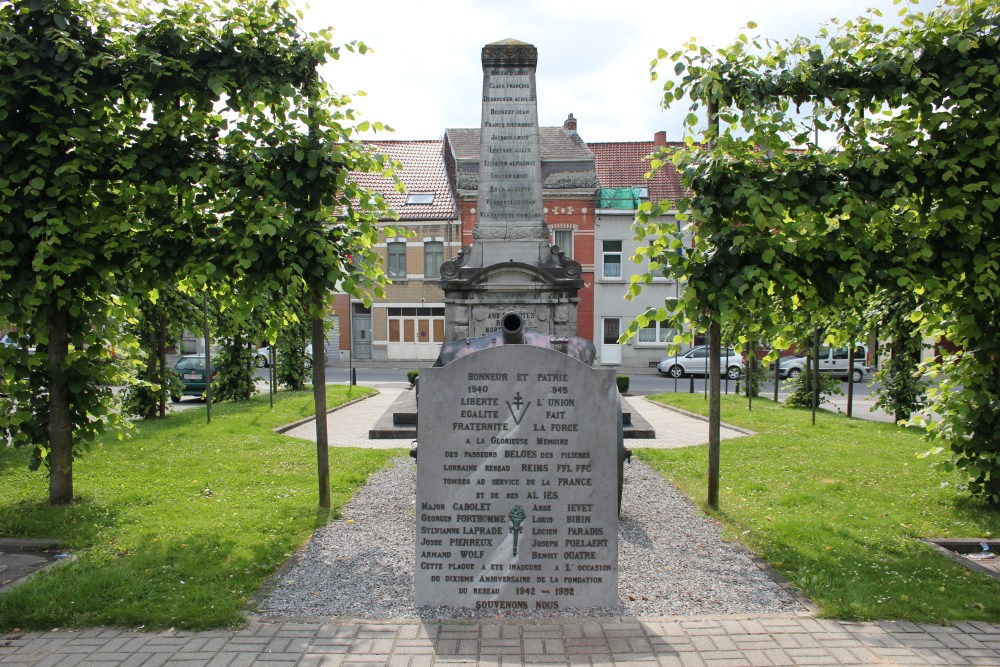 Commemorative Plate Resistance Fighters Braine-LAlleud #1