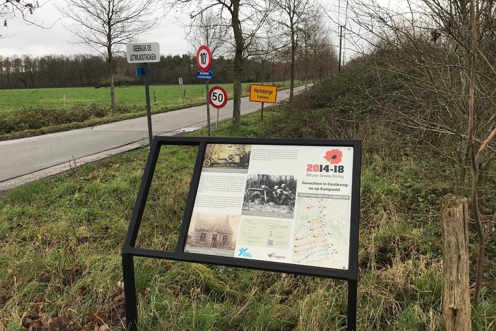 Fietsroute Slag van de Ringbeek, Infobord Kampveld #1