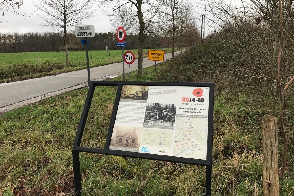 Cycle Route Battle of the Ringbeek, Information Board Kampveld #1