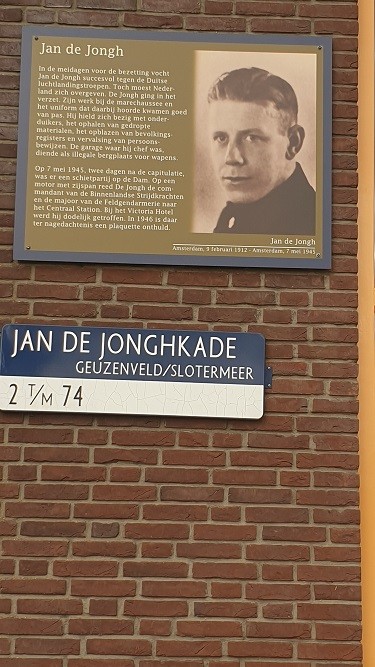 Herdenkingsborden Slotermeer Jan de Jonghkade #2