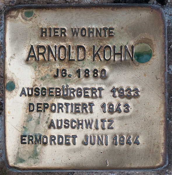 Stolperstein Baderei 10