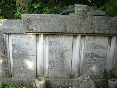 Monument Burgerslachtoffers Abney Park Cemetery #2