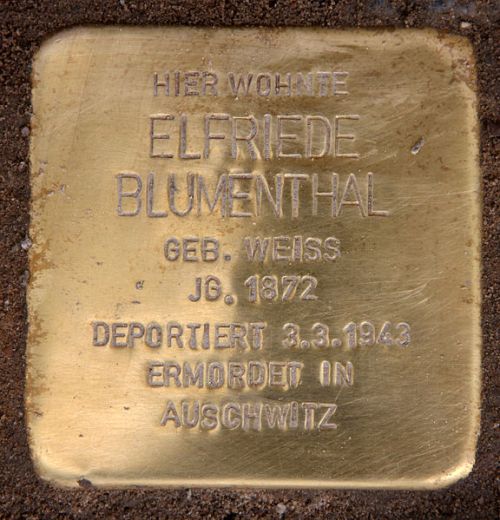 Stumbling Stones Albrechtstraße 38