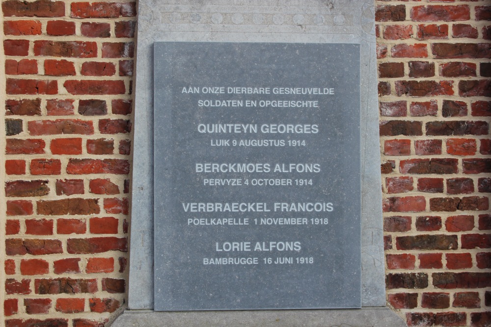 Memorial Plates Church Bambrugge #2