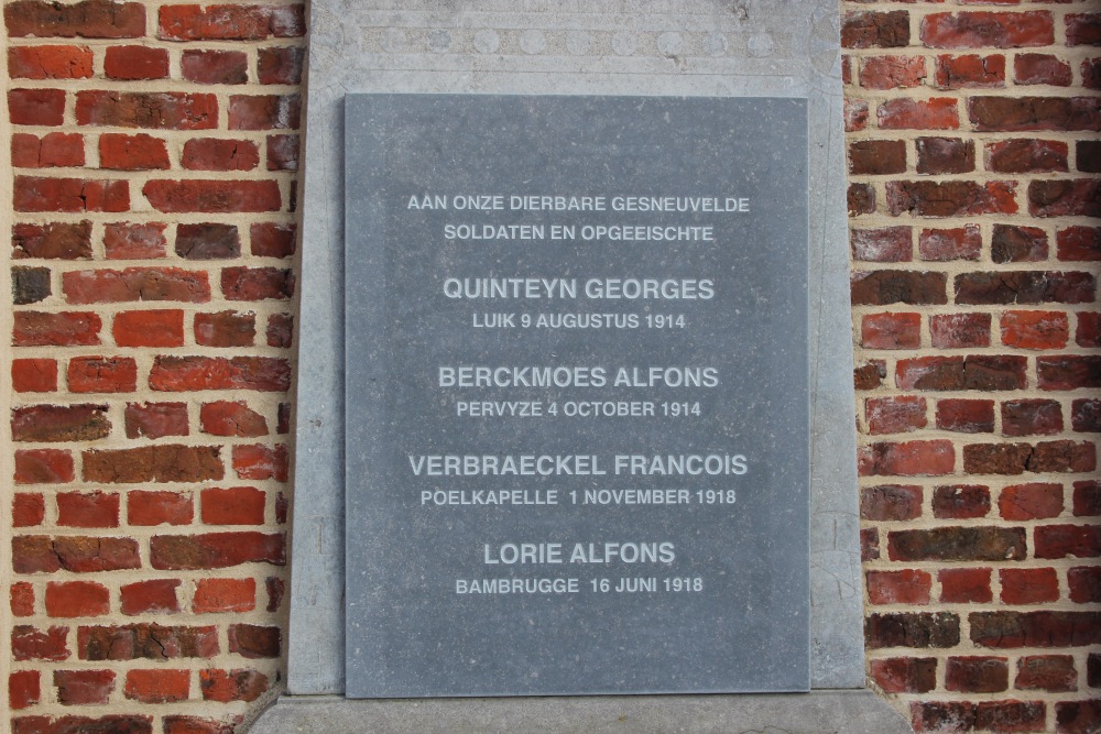 Memorial Plates Church Bambrugge #2