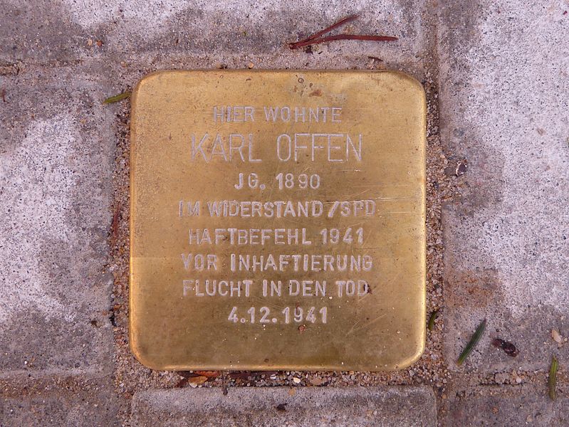 Stolperstein Apmannsweg 23