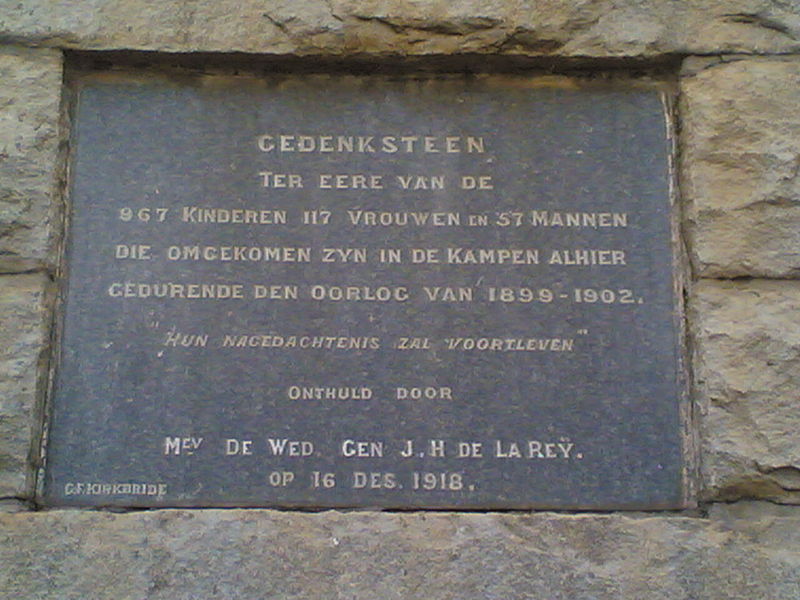 Monument en Begraafplaats Concentratiekamp Potchefstroom