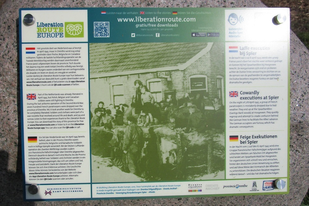 Liberation Route Marker 601: Cowardly executions at Spier #2