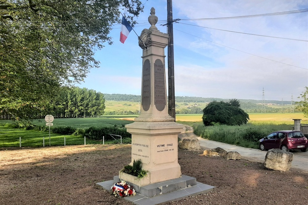 Franco-Prussian War Memorial Damery #1